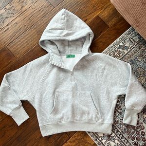 1/2 zip fleece hoodie